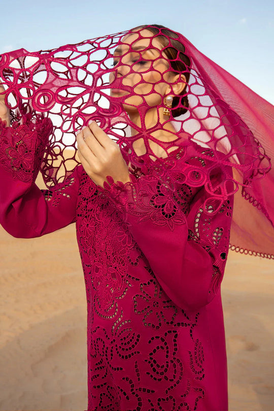 RANG RASIYA - 3PC LAWN CHICKENKARI EMBROIDERED SHIRT WITH EMBROIDERED DUPATTA