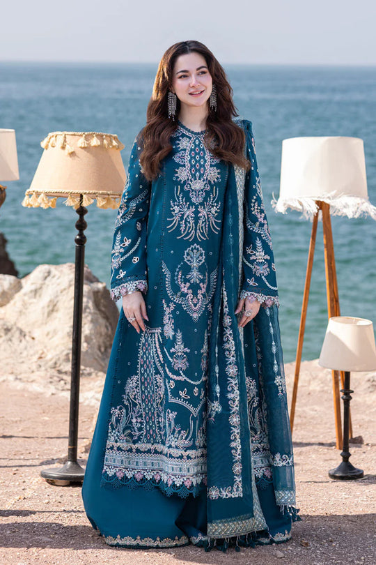 Zara Shahjahan 3 PIECE Embroidered Shirt With Embroidered Bamber Dupatta