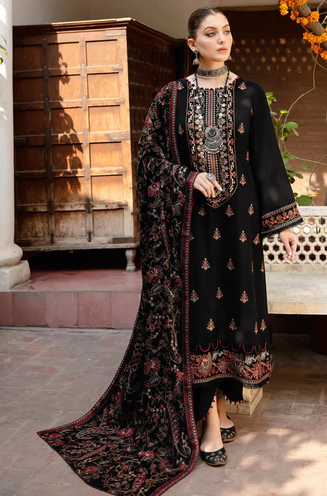 Bareeze - Winter 3PC Dhanak Embroidered Suit