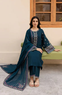Sapphire - Winter 3PC Dhannak Embroidered Suit