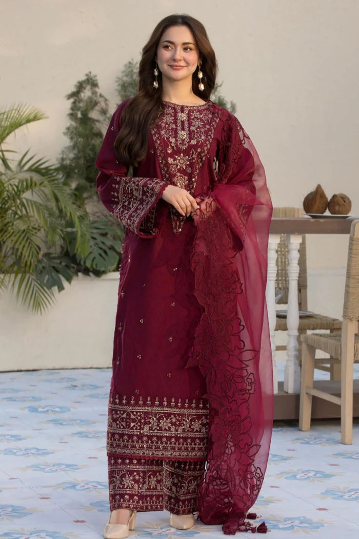 Allys - 3PC Lawn Embroidered Suit