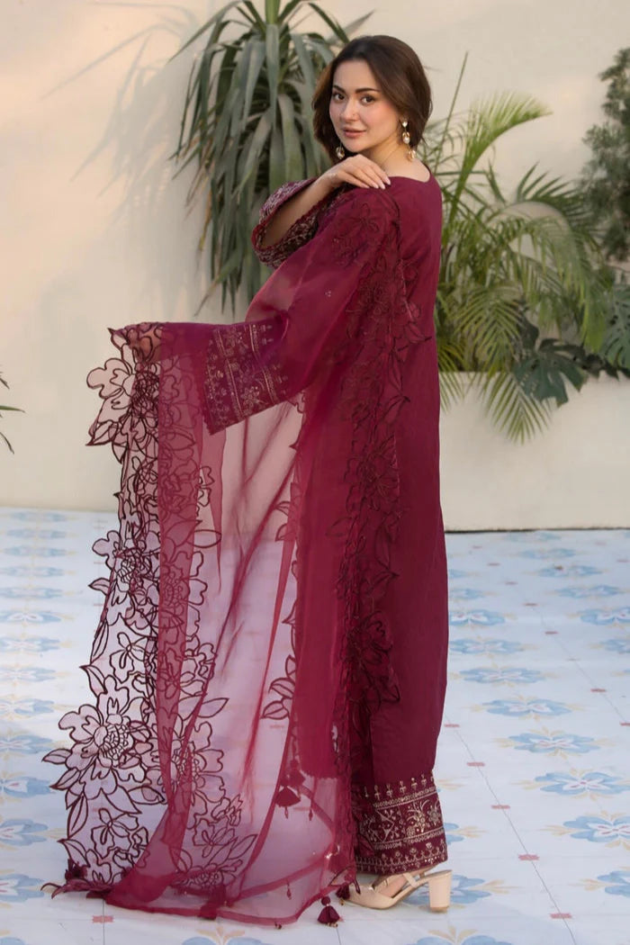 Allys - 3PC Lawn Embroidered Suit