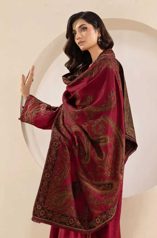 Maria B - 3PC Lawn Embroidered Suit With Printed Diamond Dupatta