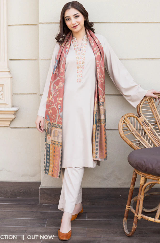 Asling - Winter 3PC Dhanak Embroidered Suit