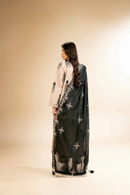 Nishat 3 Piece - Printed Shirt With Printed Trouser