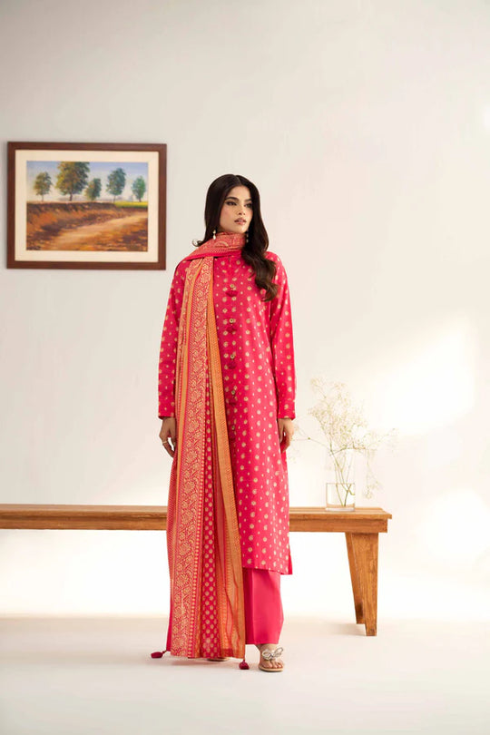 Nishat 3 Piece - Printed Shirt With Printed Trouser