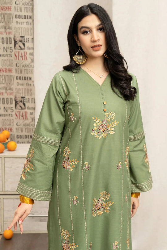 URGE - 3PC LAWN EMBROIDERED SHIRT WITH LAWN PRINTED DUPATTA AND EMBROIDERED TROUSER