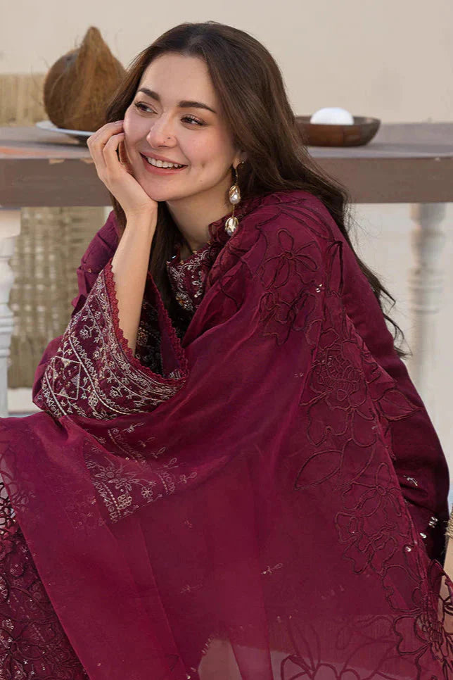 Allys - 3PC Lawn Embroidered Suit