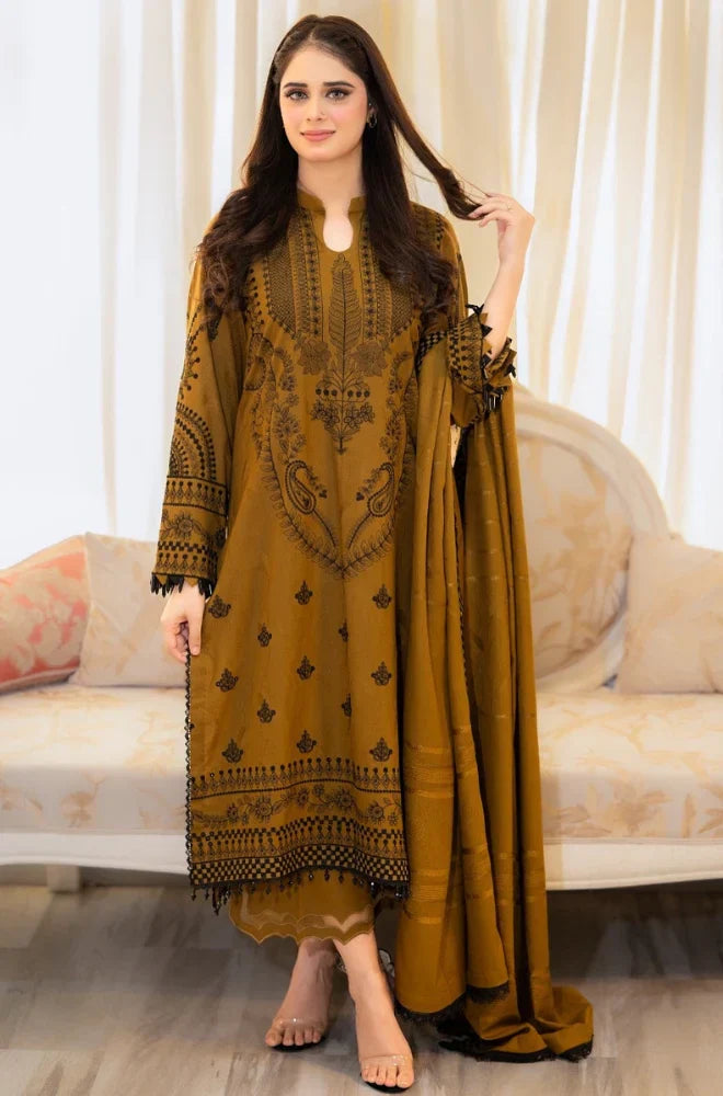 Urge - 3PC Dhannak Embroidered Suit