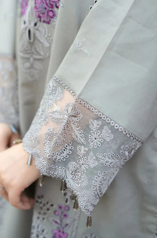 Mushq - Winter 3PC Dhanak ChickenKari Embroidered