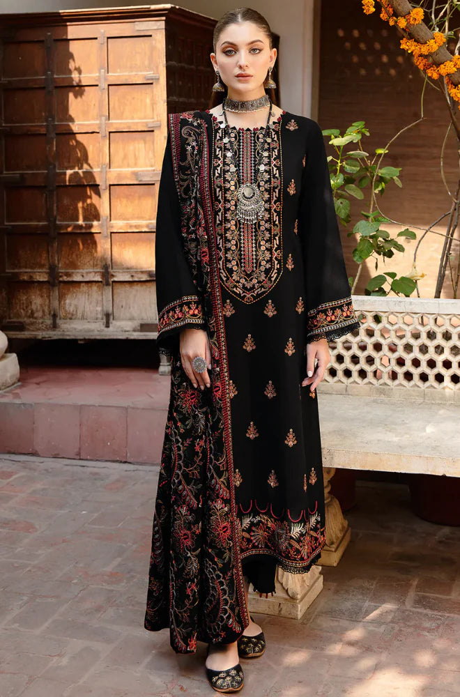 Bareeze - Winter 3PC Dhanak Embroidered Suit