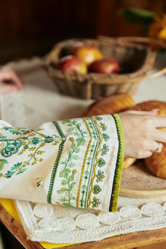 Zara Shahjahan 3Pc Lawn Embroidered Shirt With Printed Lawn Dupatta