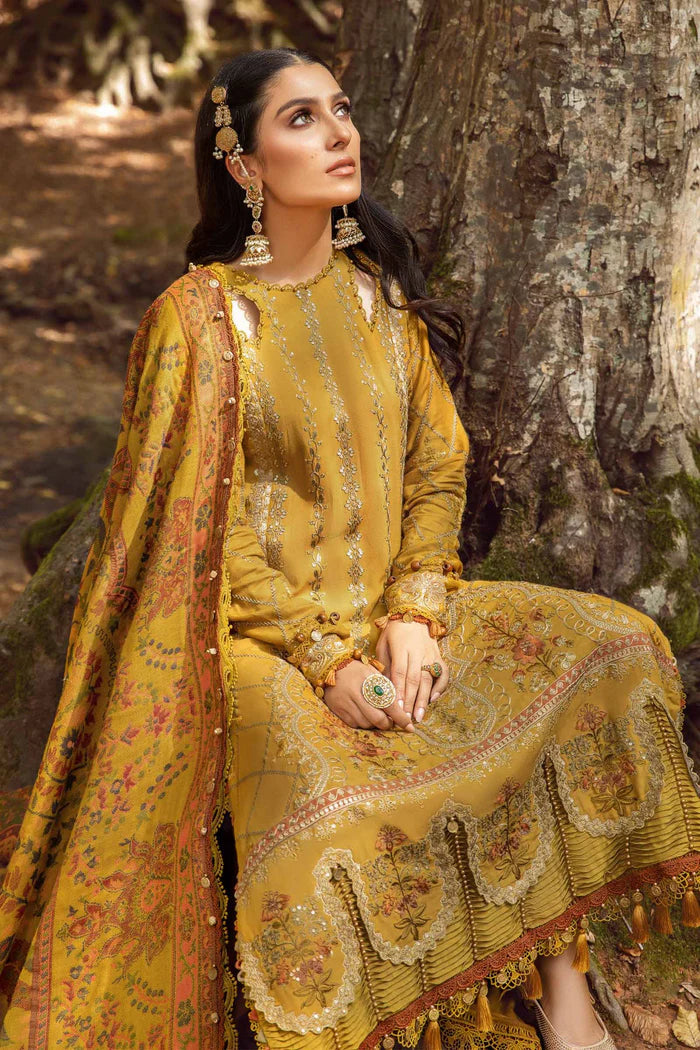 MARIA B Winter 3PC Embroidered Dhanak Suite
