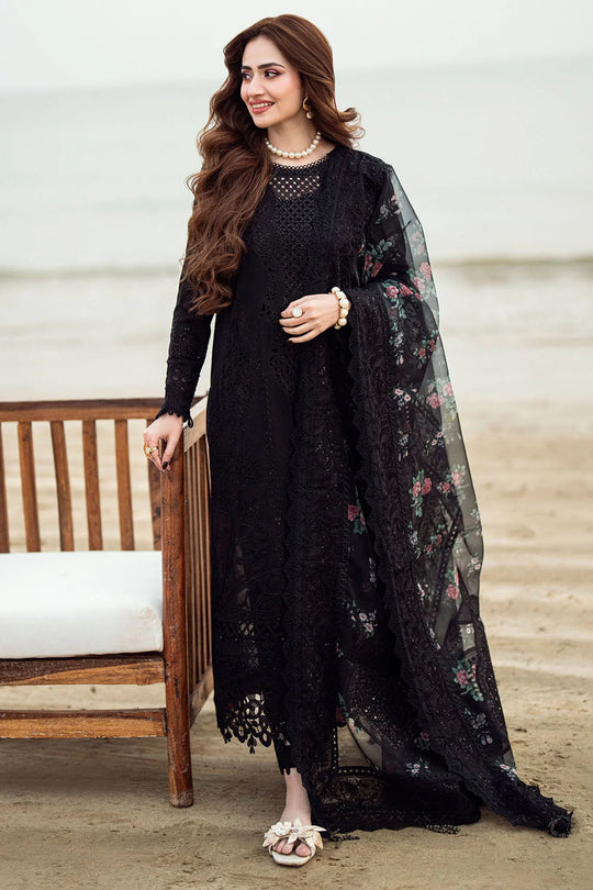NUREH - 3PC LAWN EMBROIDERED SHIRT WITH LAWN PRINTED EMBROIDERED DUPATTA