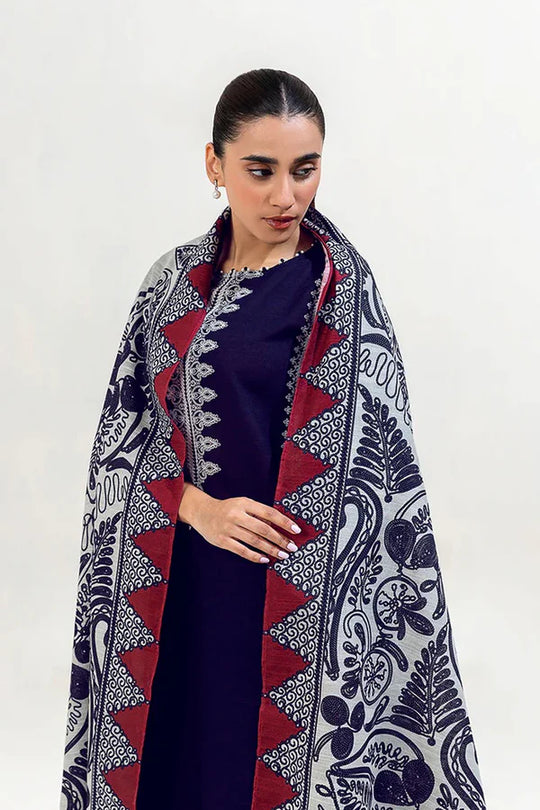 BEECHTREE-3PC LAWN EMBROIDERED Suite  With Printed Dupatta