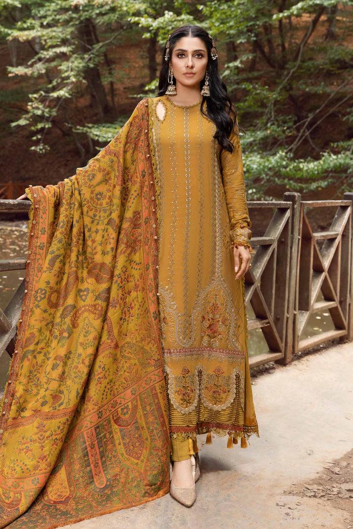 MARIA B Winter 3PC Embroidered Dhanak Suite
