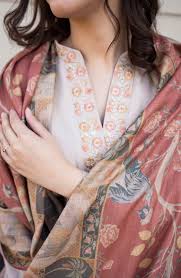 Asling - Winter 3PC Dhanak Embroidered Suit