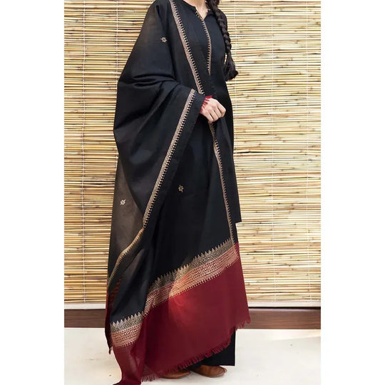 Dyot - 3PC Dhanak suit with Digital print Shawll