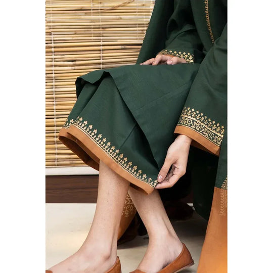 Dyot - 3PC Dhanak suit with Digital print Shawll