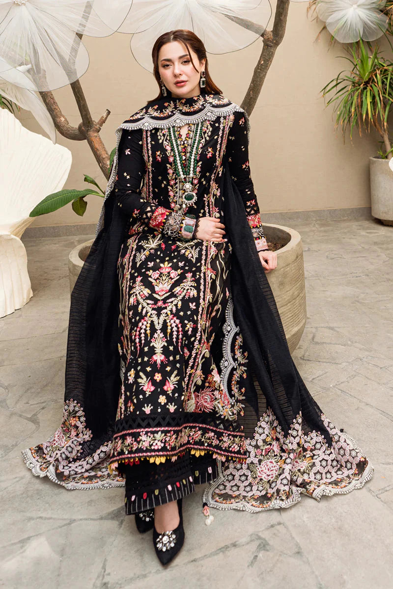 Qalamkar - 3PC Lawn Embroidered Suit With Embroidered Dupatta